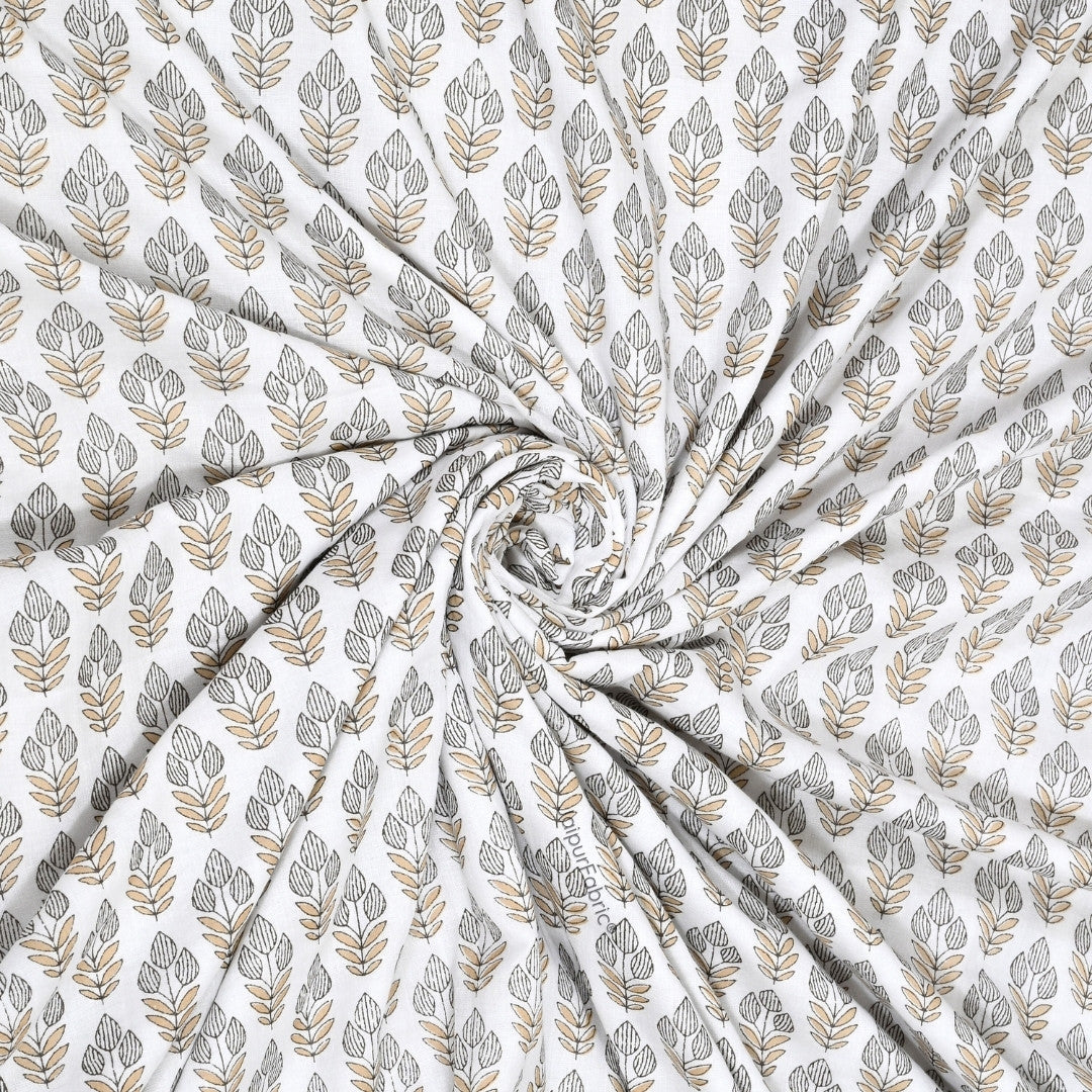 Nebulous Green Block Print 400 TC Pure Premium MulMul Cotton Single Bed Dohar