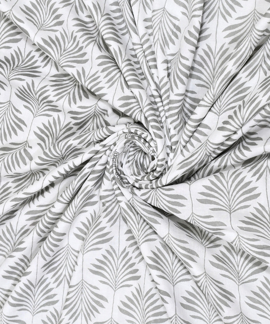 Elegance Cherry Block Print 400 TC Pure Premium MulMul Cotton Single Bed Dohar