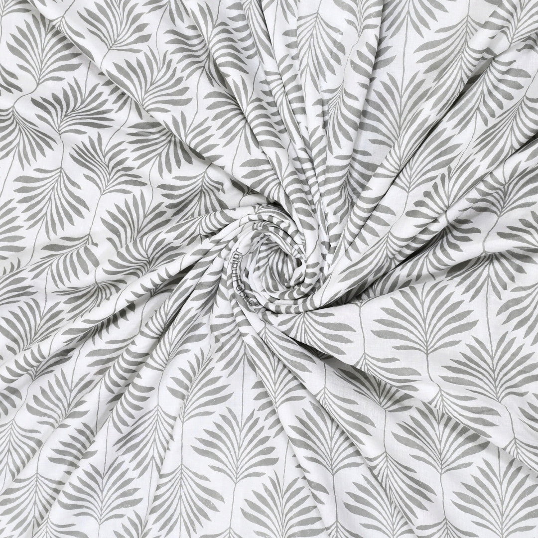 Elegance Cherry Block Print 400 TC Pure Premium MulMul Cotton Single Bed Dohar