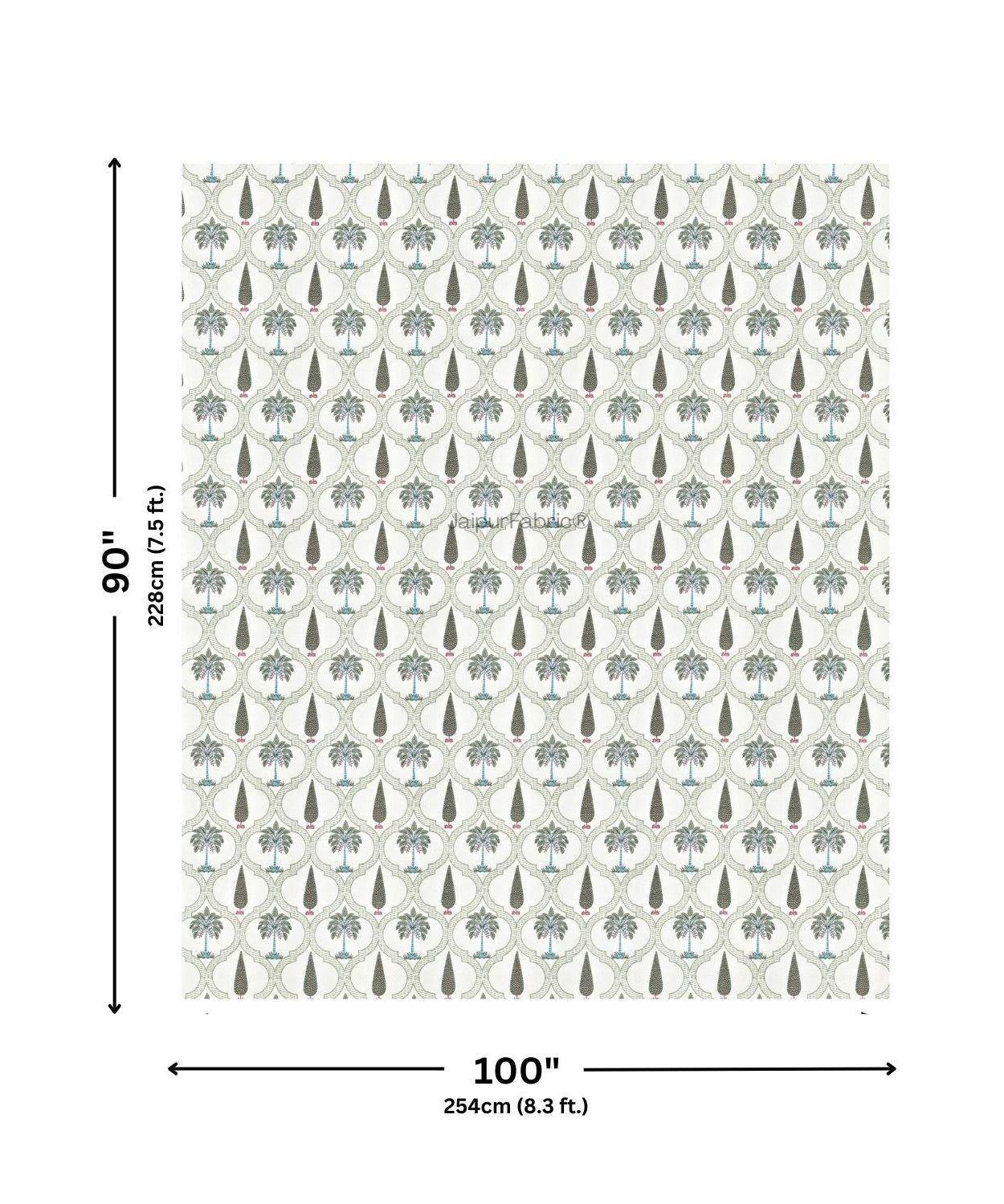 Hand Block Printroots Printed Double Bed Quilt with Intricate Floral Designs