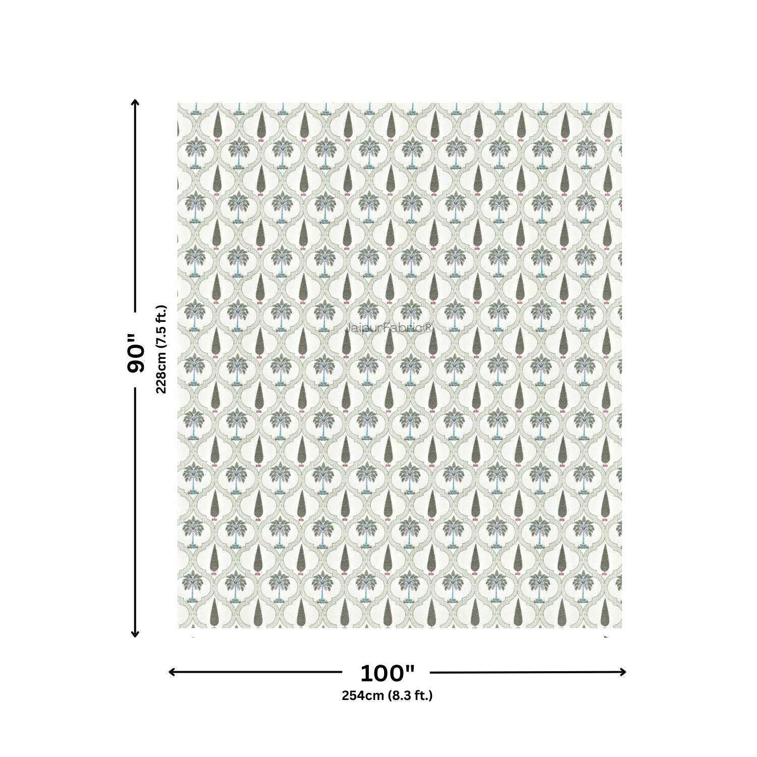 Hand Block Printroots Printed Double Bed Quilt with Intricate Floral Designs
