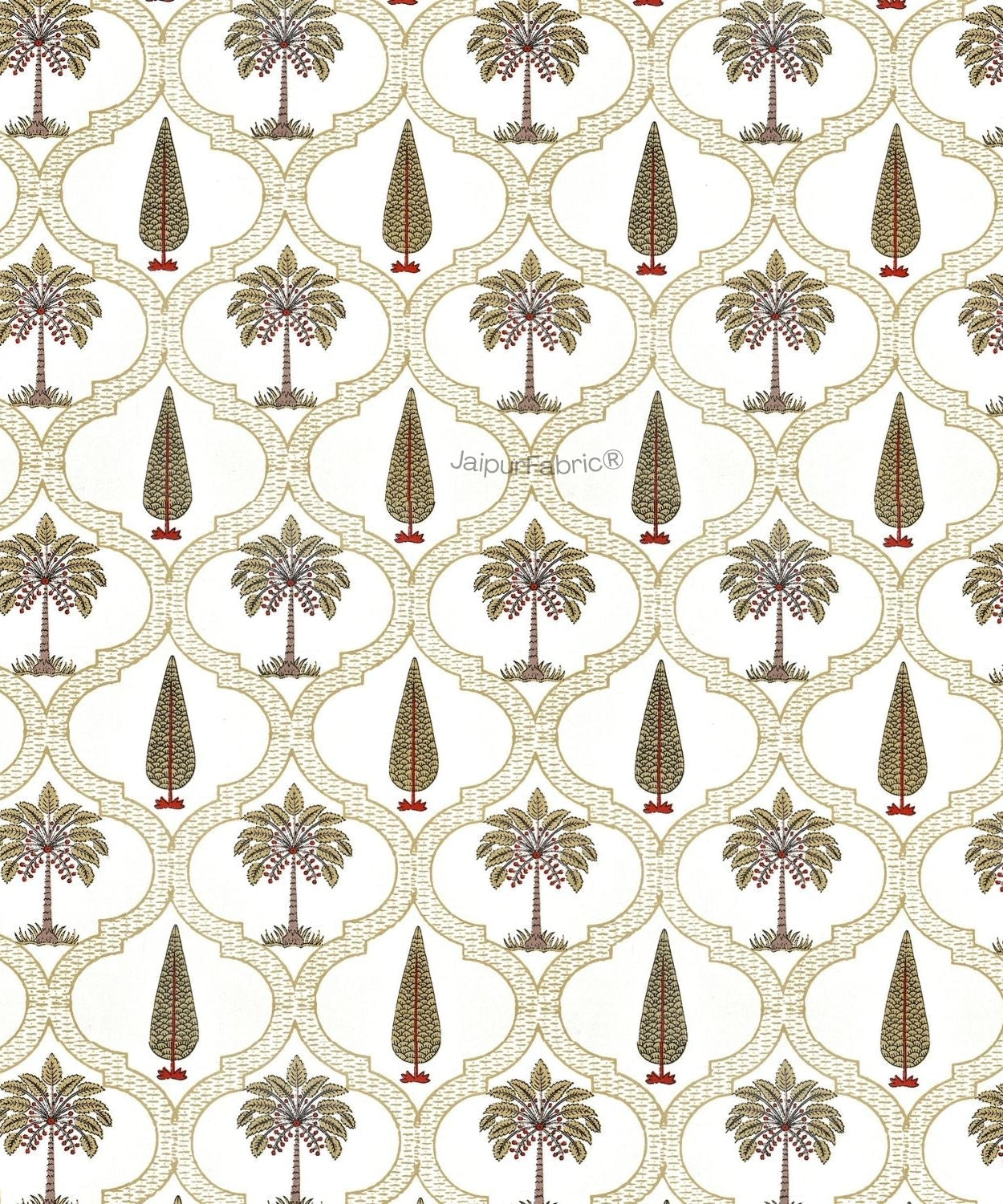 Pinklay Mocha Brown Delight Floral Jaipuri Hand Block Print Double Bed Quilt