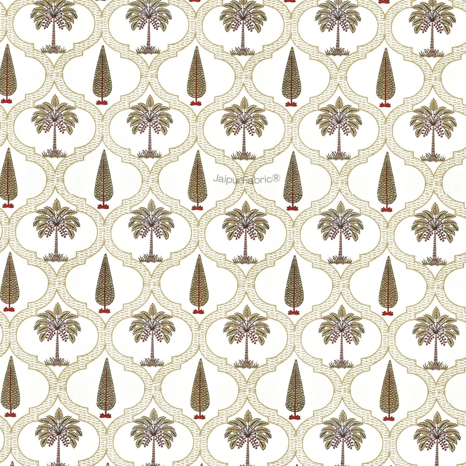 Pinklay Mocha Brown Delight Floral Jaipuri Hand Block Print Double Bed Quilt