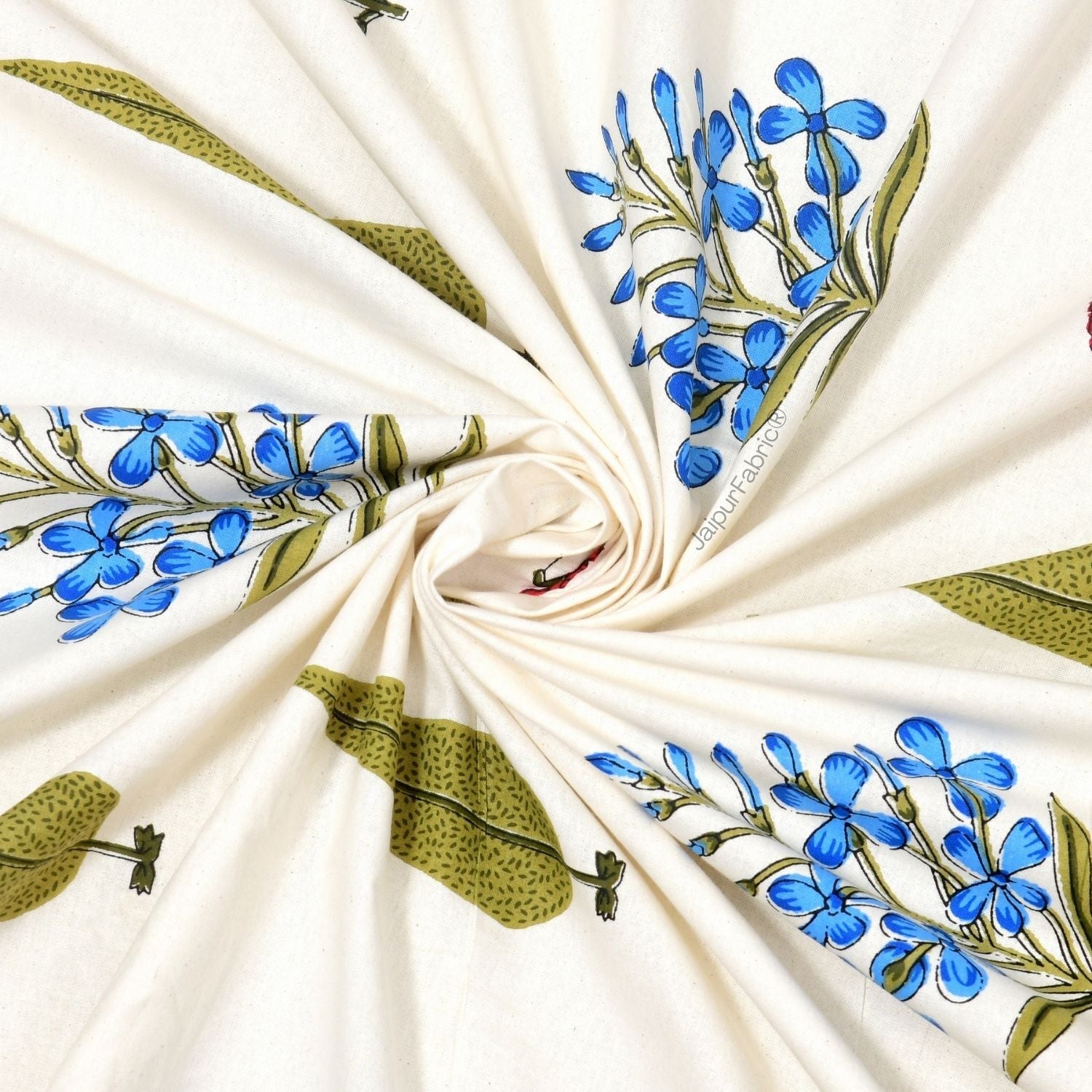 Elite Furnishing Jaipur Mela Hand Block Printed Cotton Double Bed Quilt