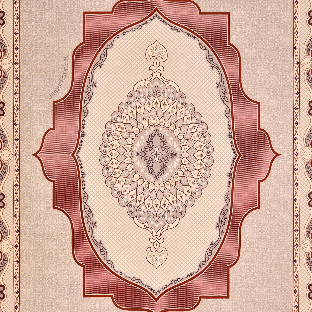 Gerua Lotus Sutra Abundance Pure Cotton King Size Bedsheet