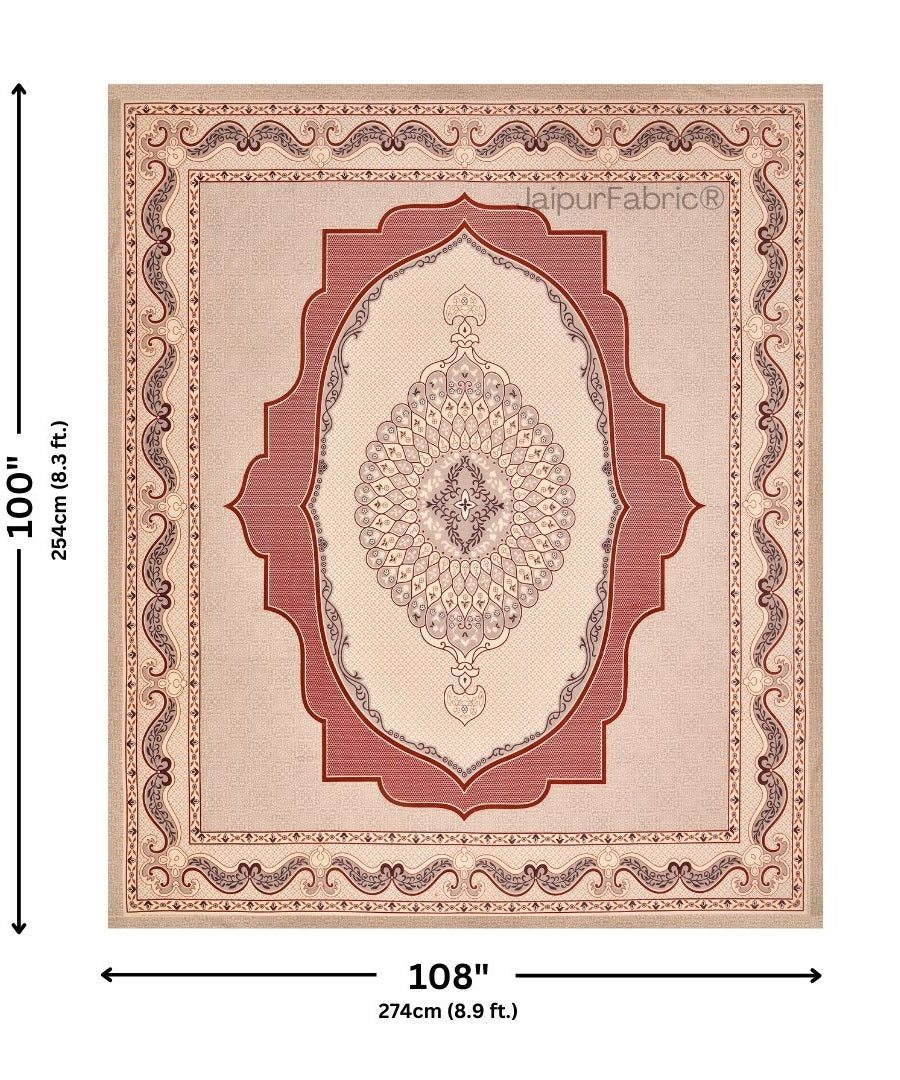 Gerua Lotus Sutra Abundance Pure Cotton King Size Bedsheet