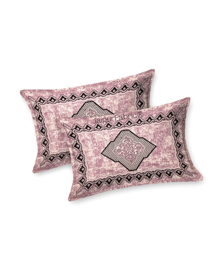 Divine Yantra Blush Harmony Pure Cotton King Size Bedsheet