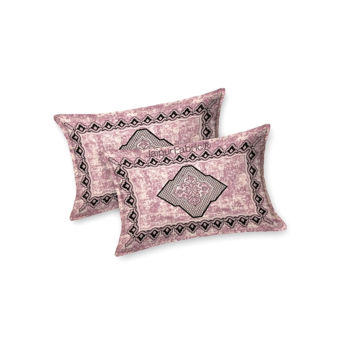 Divine Yantra Blush Harmony Pure Cotton King Size Bedsheet