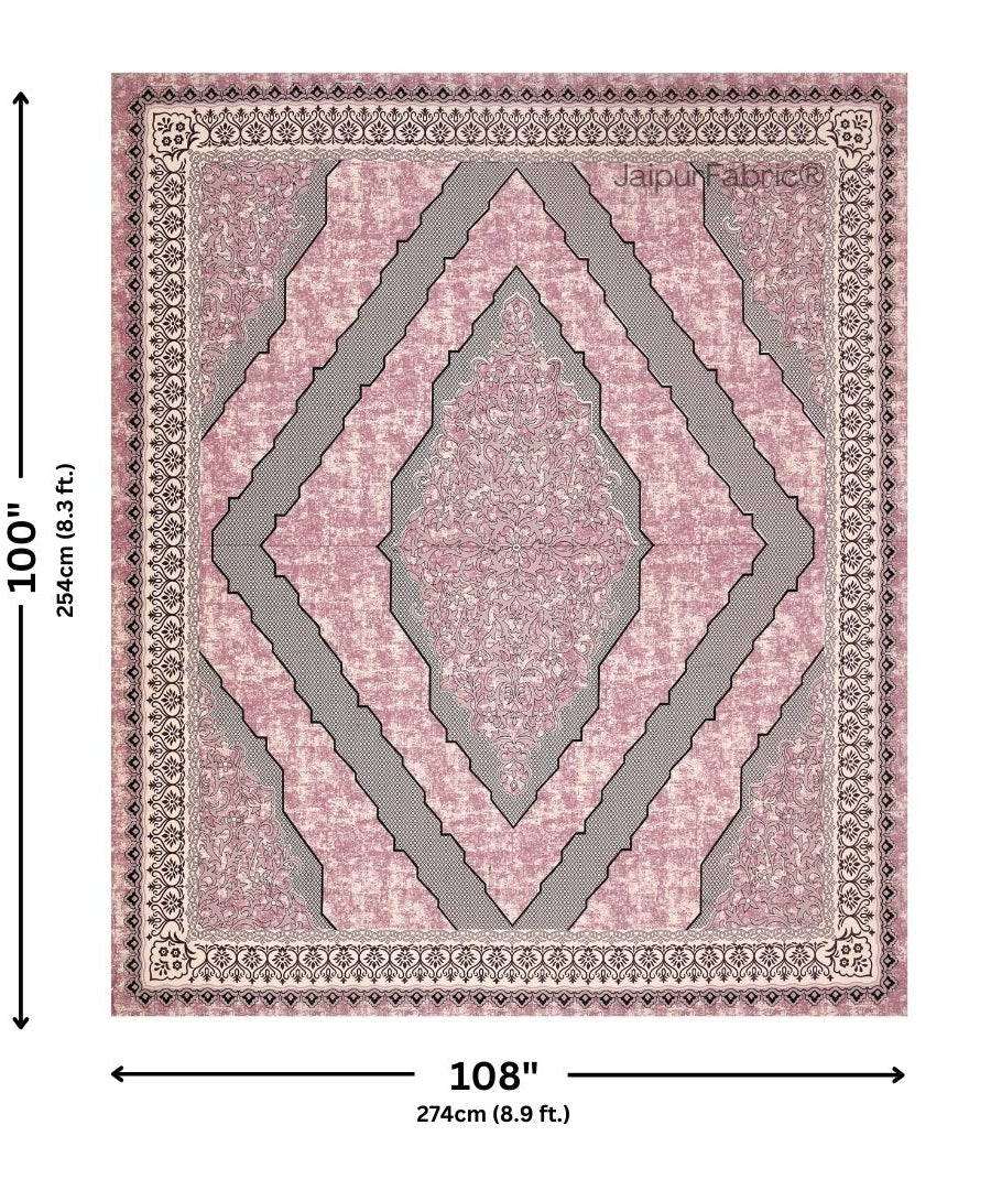 Divine Yantra Blush Harmony Pure Cotton King Size Bedsheet
