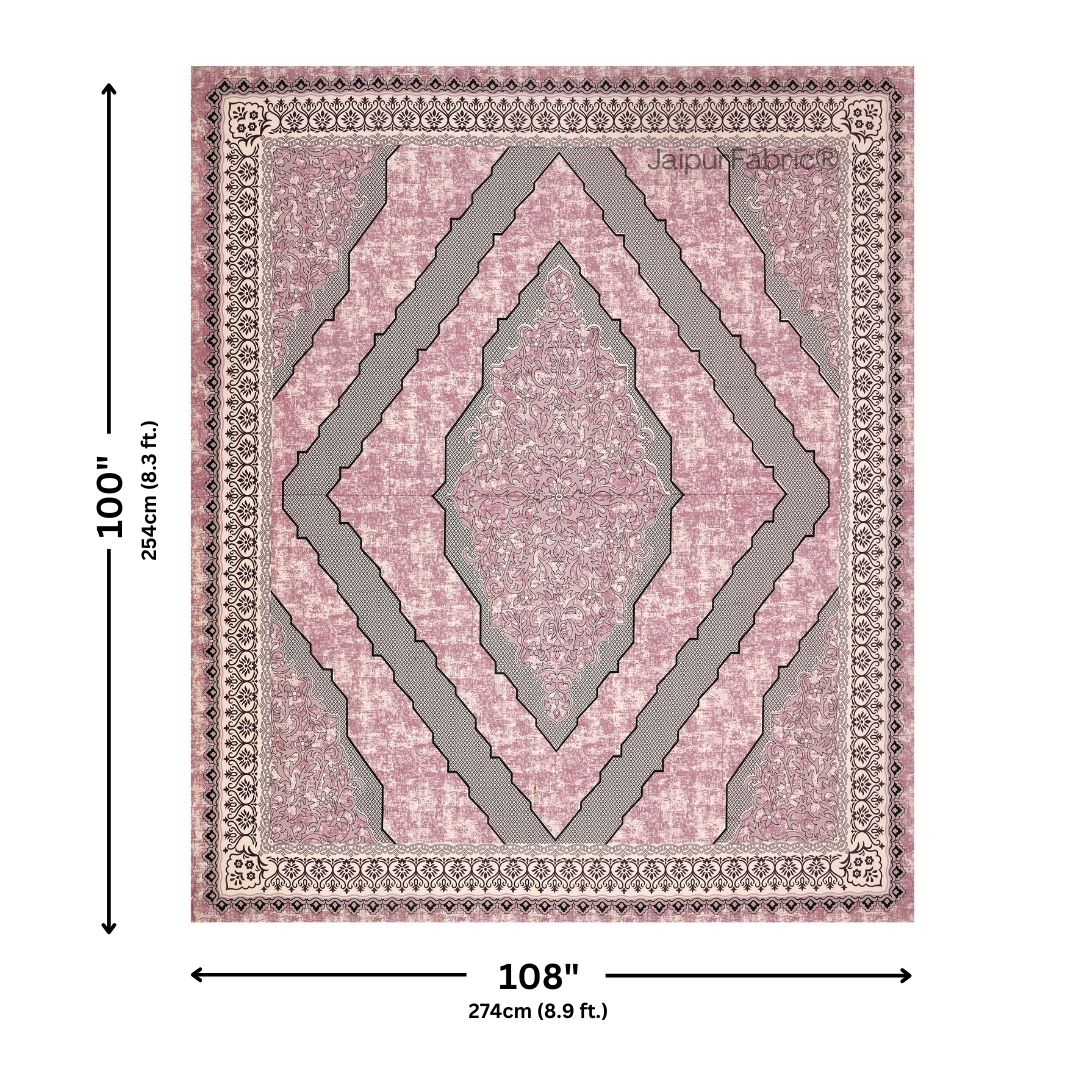 Divine Yantra Blush Harmony Pure Cotton King Size Bedsheet