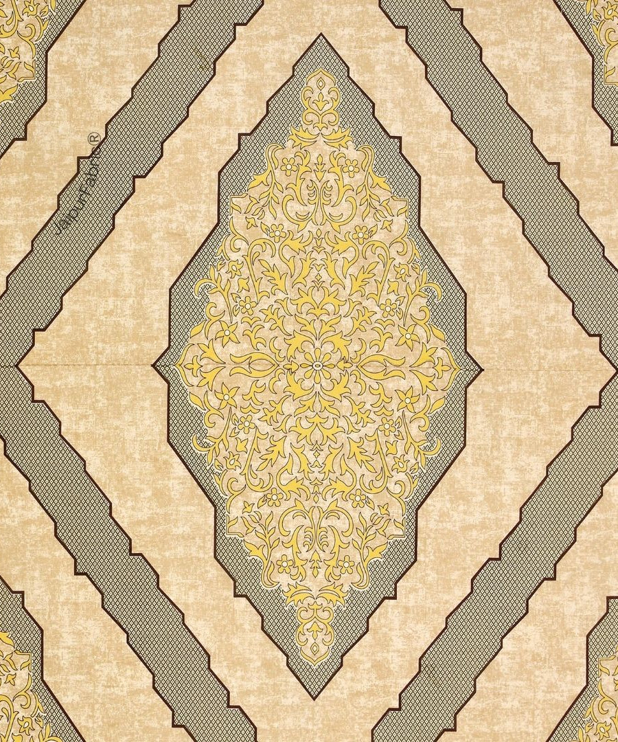 Divine Yantra Golden Harmony Pure Cotton King Size Bedsheet