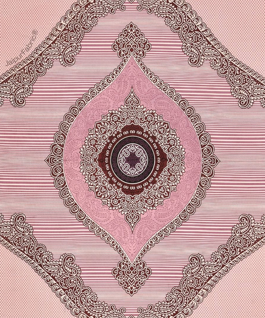 Shubh Labh Blush Elegance Luxurious Pure Cotton King Size Bedsheet