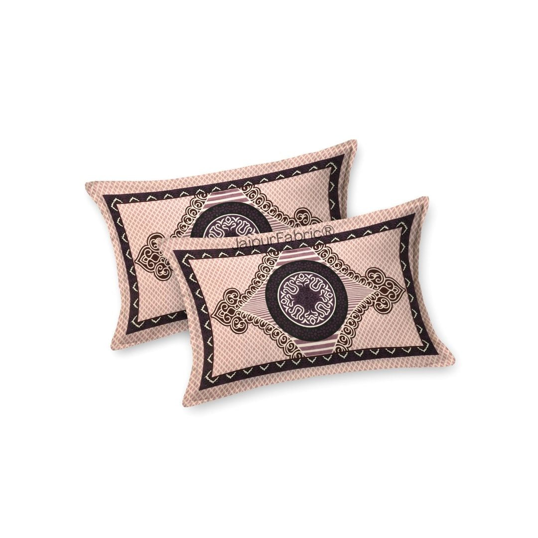 Shubh Labh Blush Elegance Luxurious Pure Cotton King Size Bedsheet