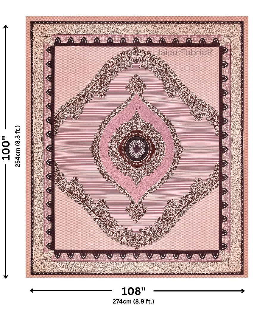 Shubh Labh Blush Elegance Luxurious Pure Cotton King Size Bedsheet