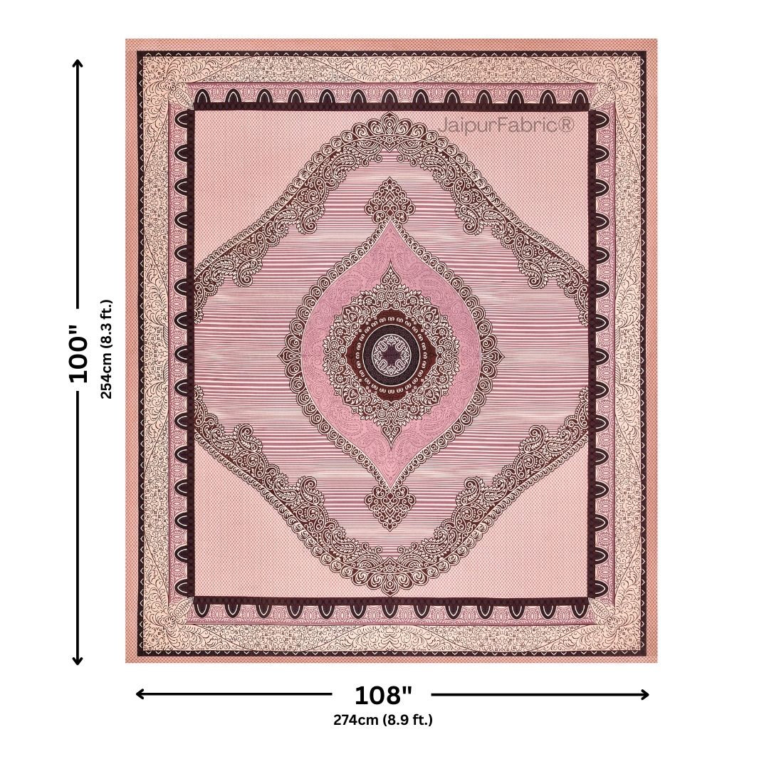 Shubh Labh Blush Elegance Luxurious Pure Cotton King Size Bedsheet