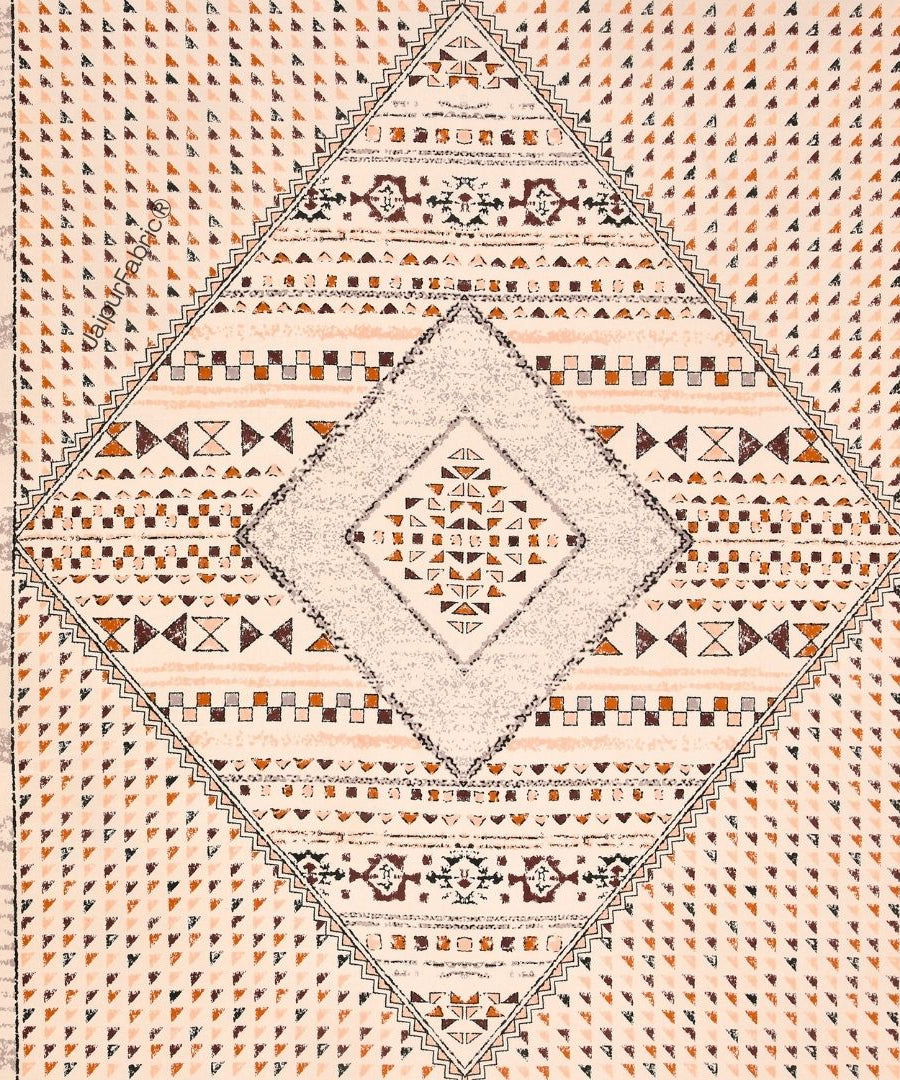 Peach Infinite Prosperity Pure Cotton King Size Bedsheet