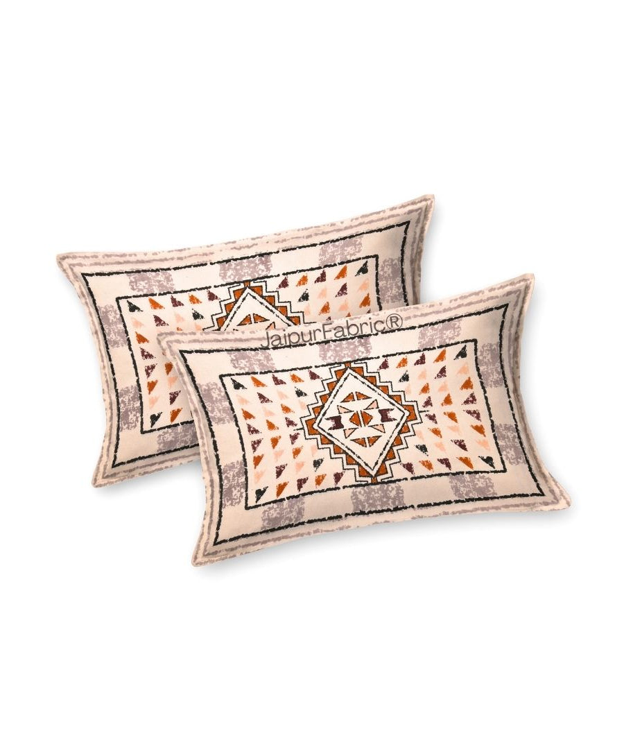 Peach Infinite Prosperity Pure Cotton King Size Bedsheet