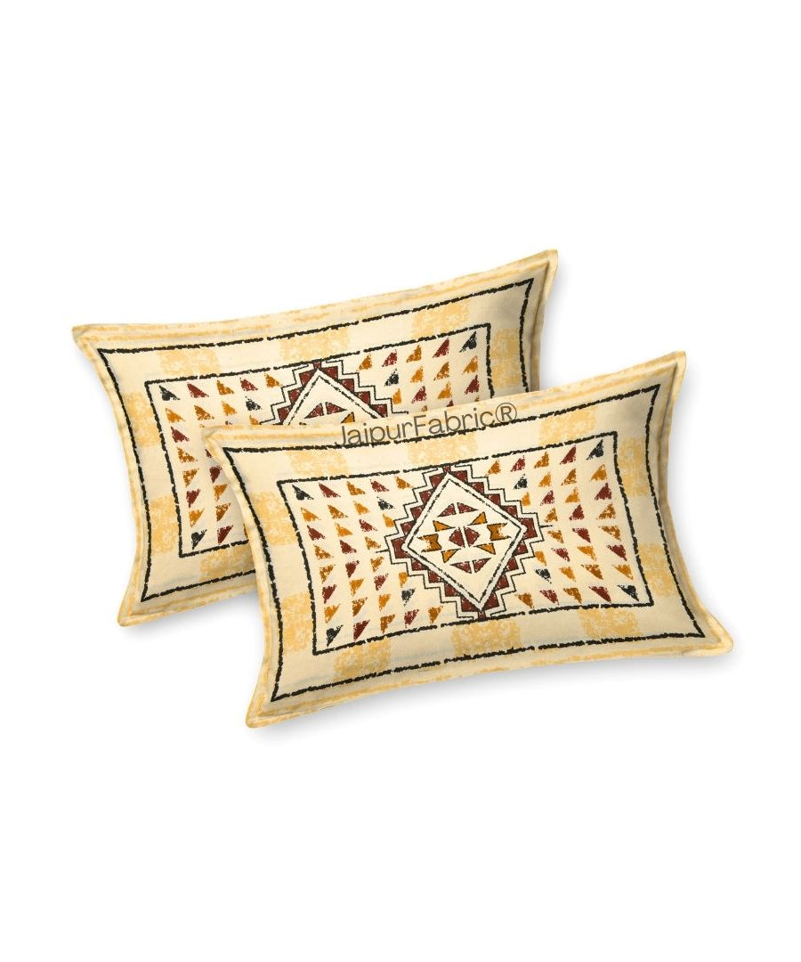 Golden Infinite Prosperity Pure Cotton King Size Bedsheet