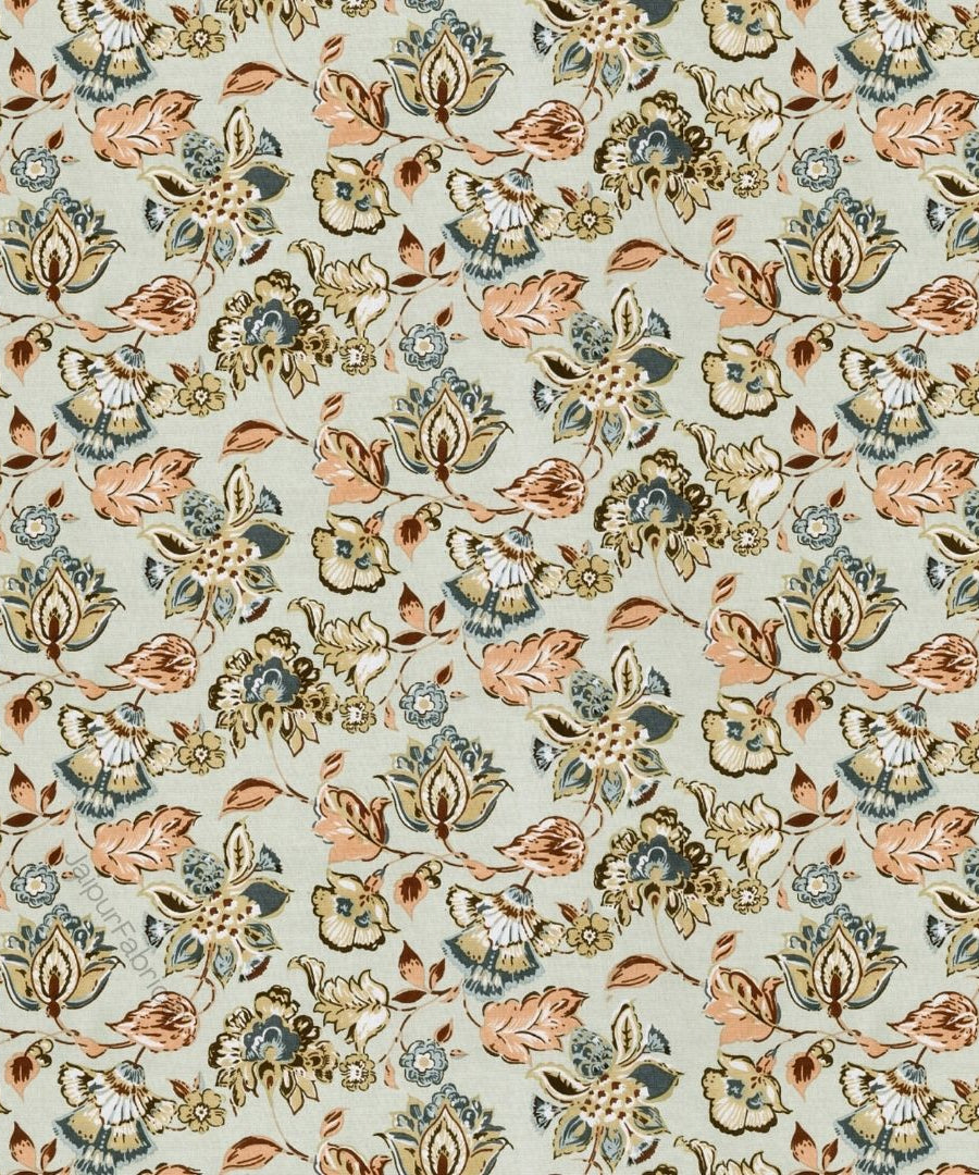 Floral Bliss Emerald Green Pure Cotton King Size Bedsheet