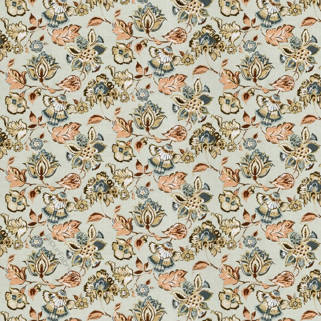 Floral Bliss Emerald Green Pure Cotton King Size Bedsheet