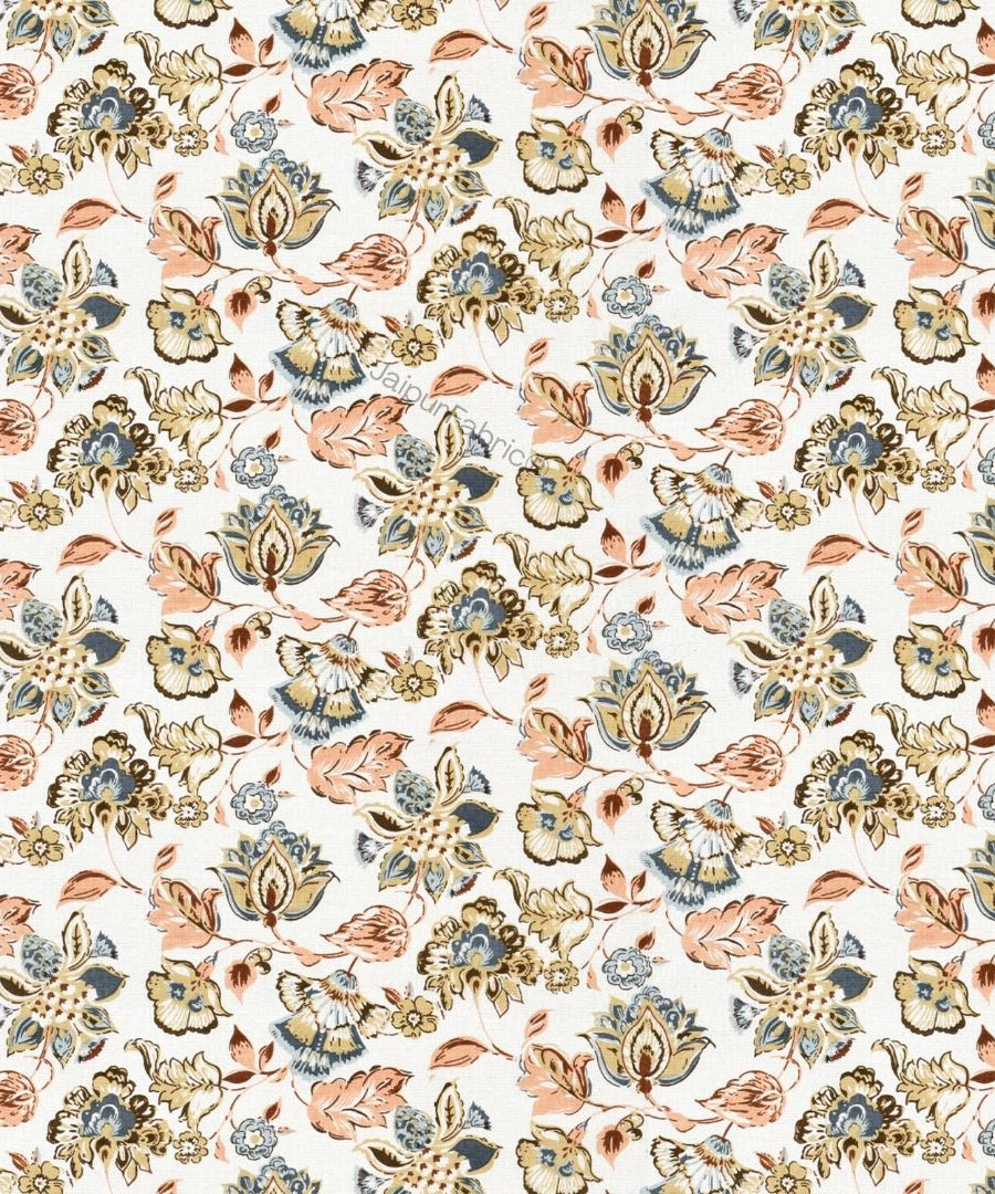 Floral Bliss Ruby Red Pure Cotton King Size Bedsheet