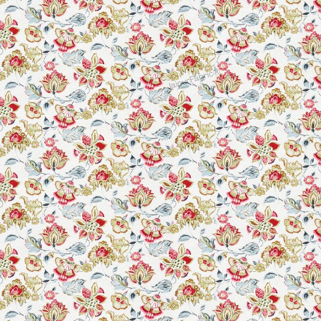 Floral Bliss Midnight Blue Pure Cotton King Size Bedsheet