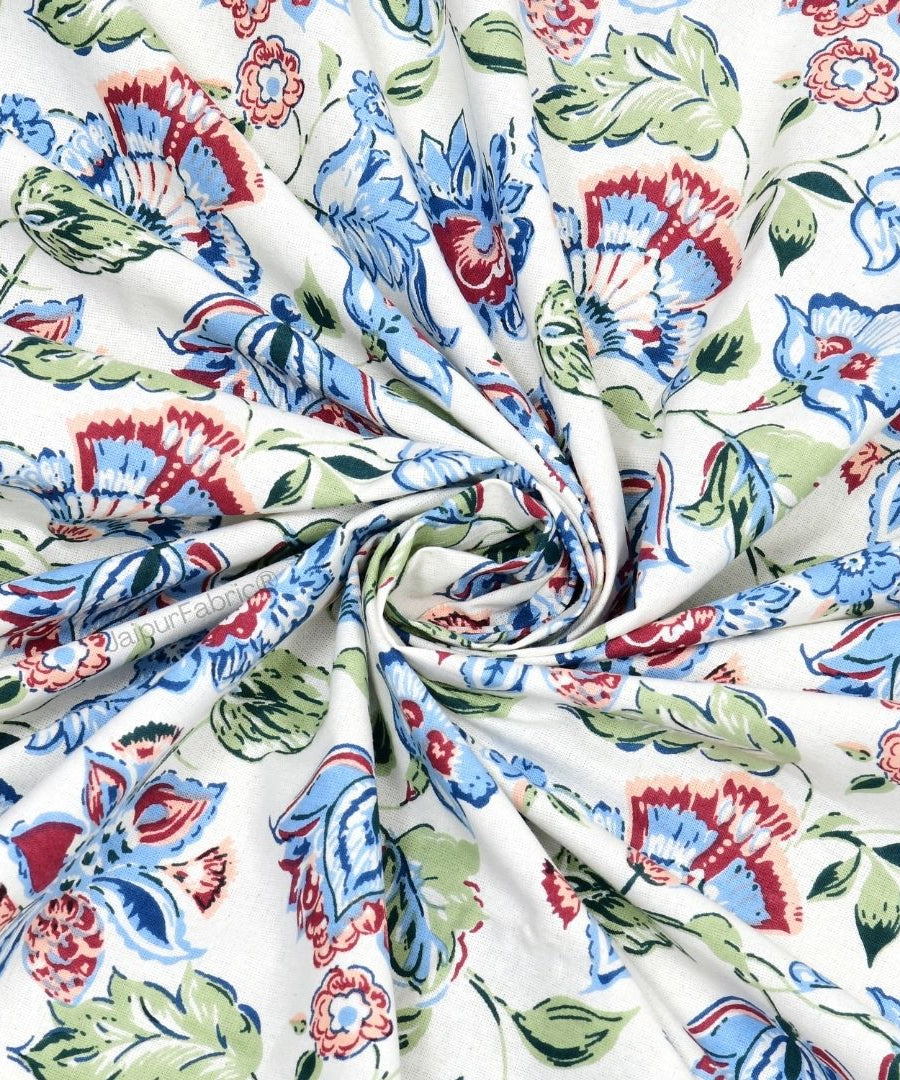 Floral Bliss Golden Yellow Pure Cotton King Size Bedsheet