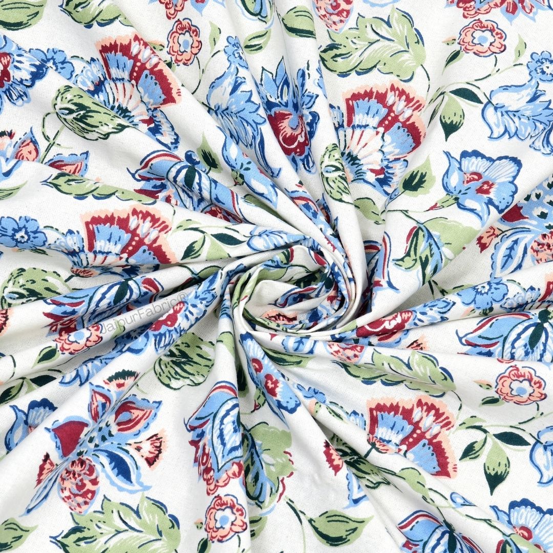 Floral Bliss Golden Yellow Pure Cotton King Size Bedsheet