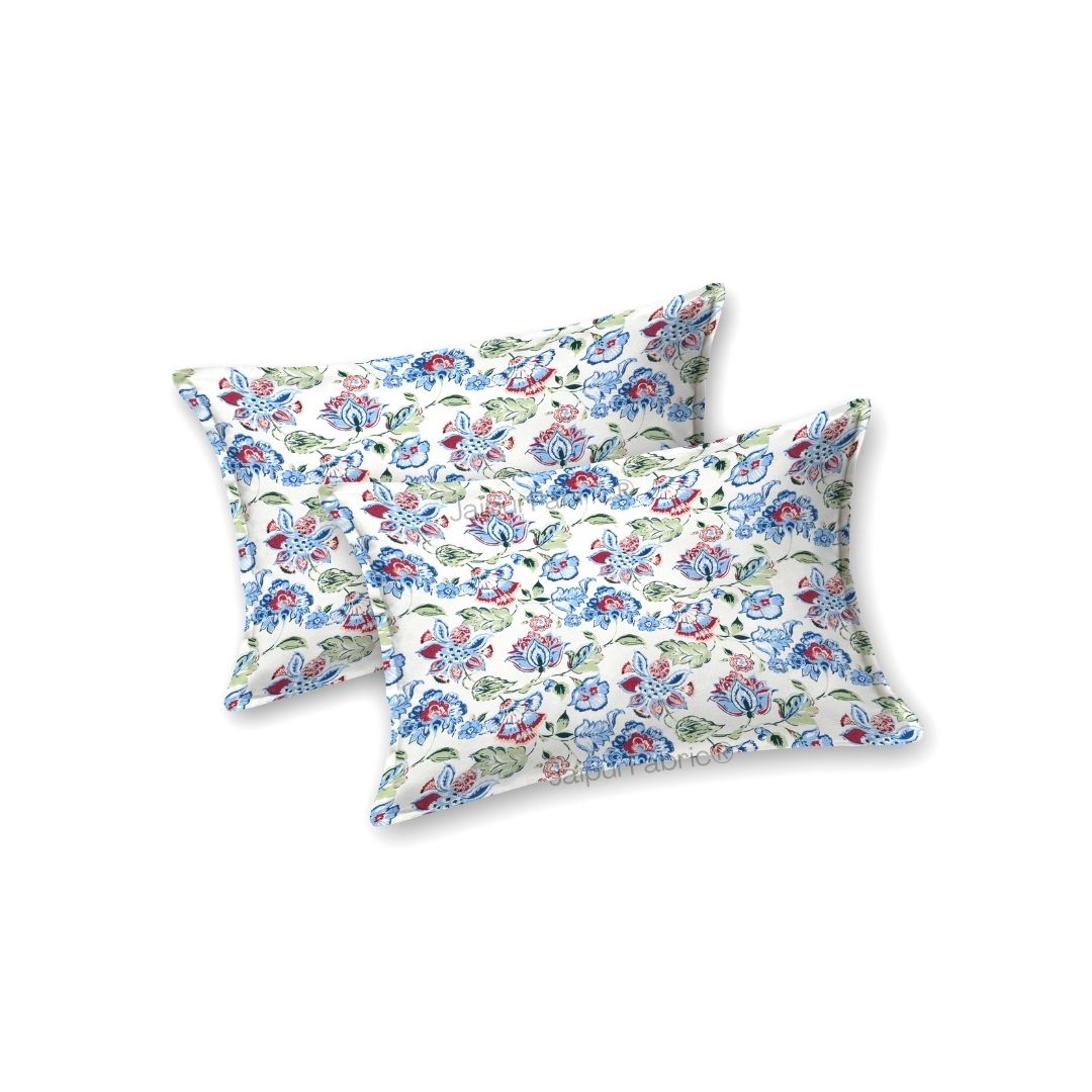 Floral Bliss Golden Yellow Pure Cotton King Size Bedsheet