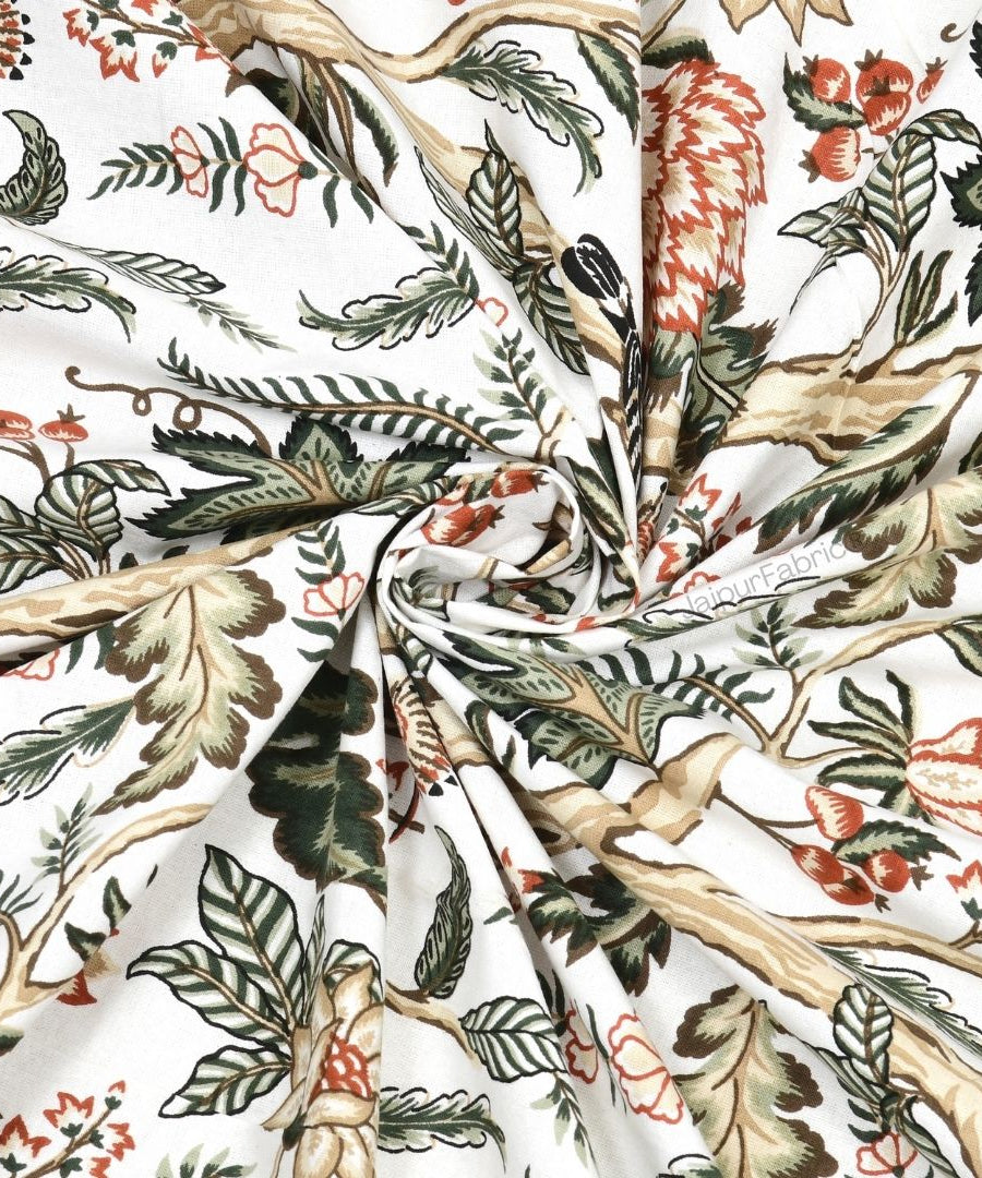 Wildwood Harmony Walnut Brown Pure Cotton King Size Bedsheet