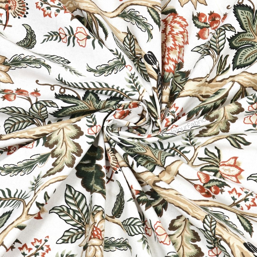 Wildwood Harmony Walnut Brown Pure Cotton King Size Bedsheet