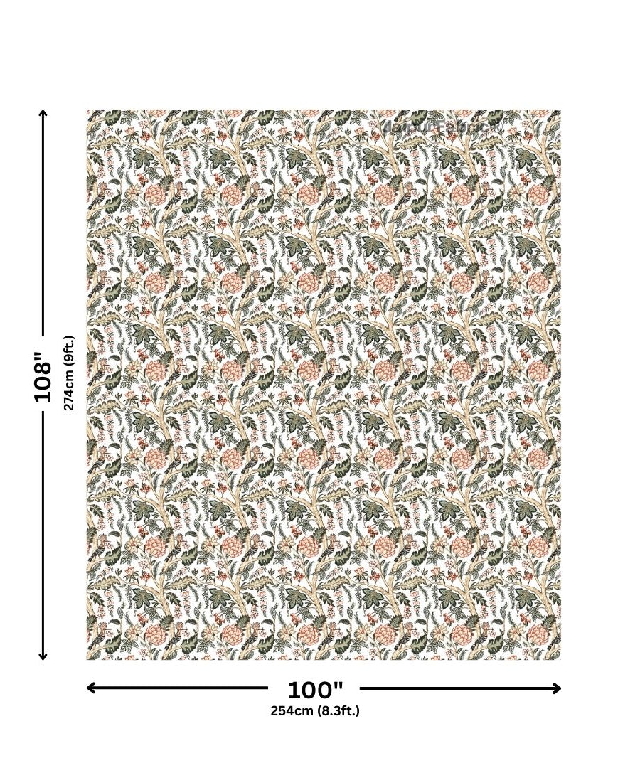 Wildwood Harmony Walnut Brown Pure Cotton King Size Bedsheet