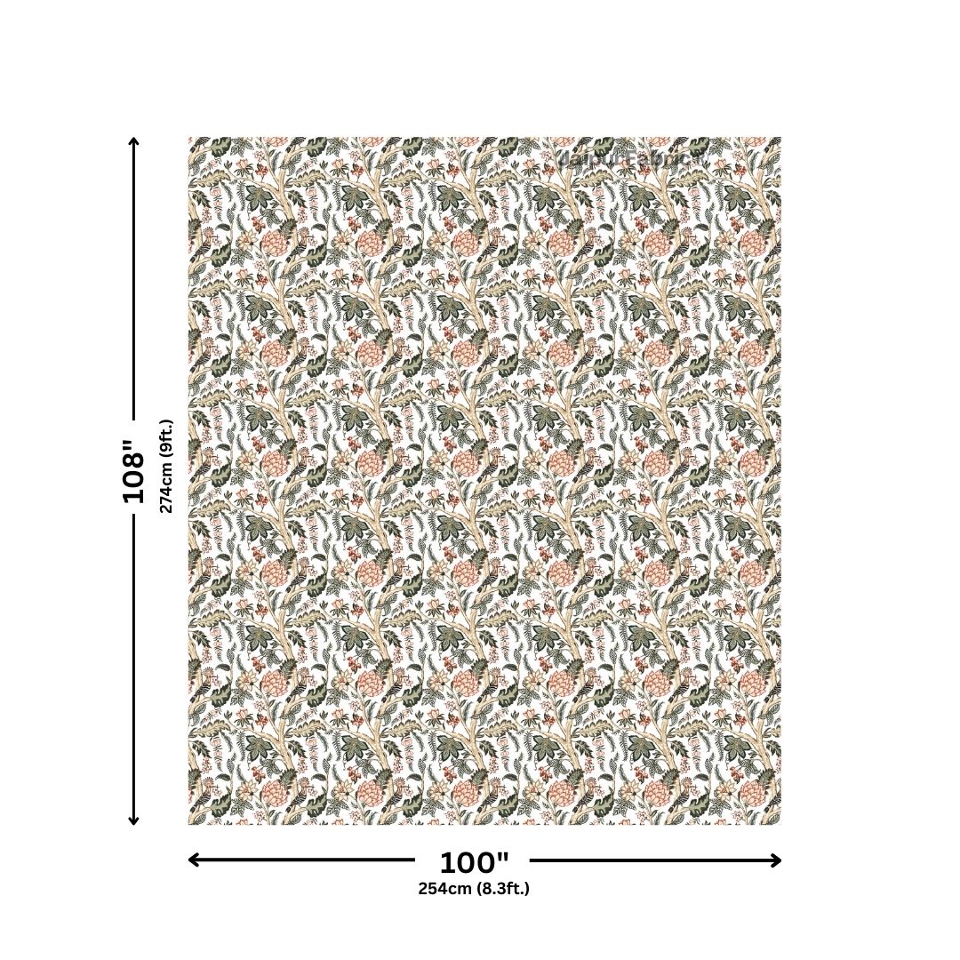 Wildwood Harmony Walnut Brown Pure Cotton King Size Bedsheet