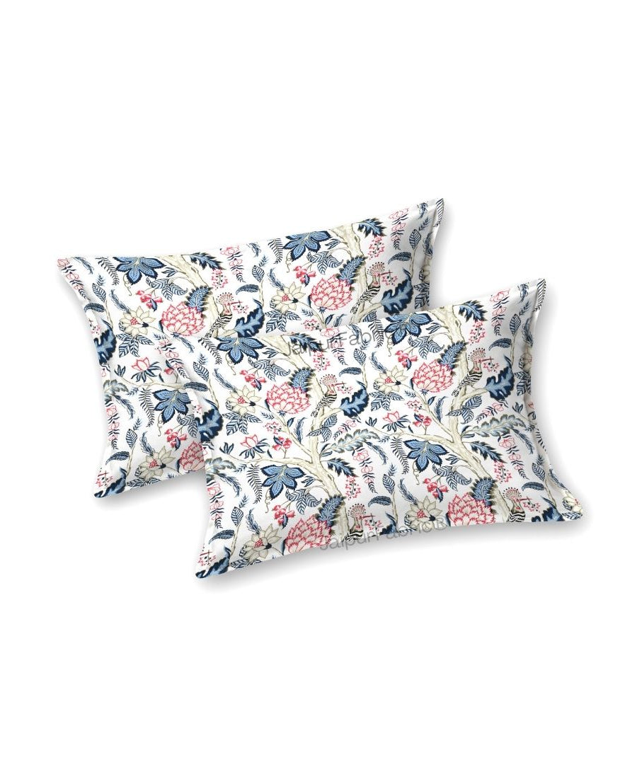 Wildwood Harmony Ocean Teal Pure Cotton King Size Bedsheet