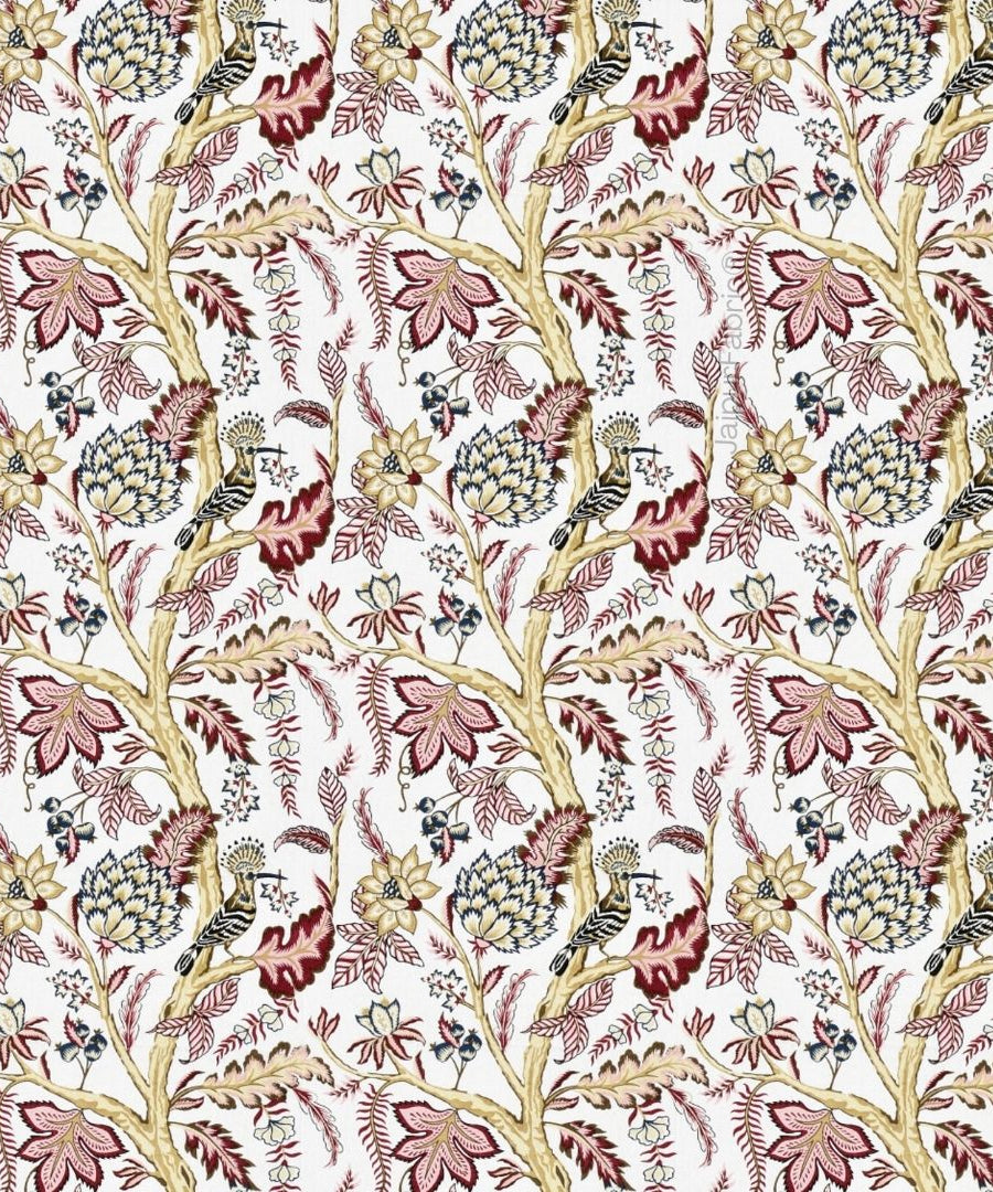 Wildwood Harmony White Floral King Size Pure Cotton Bedsheet