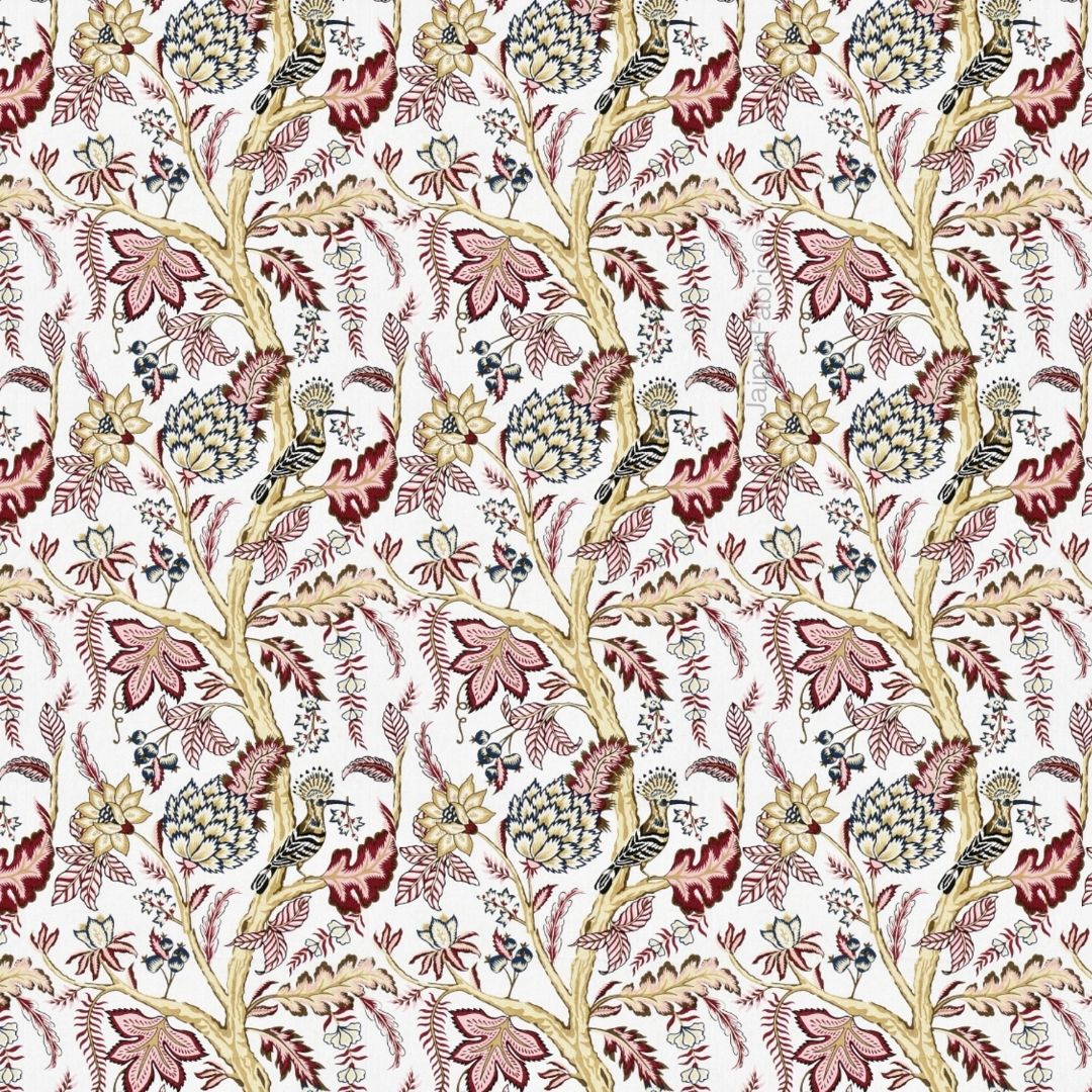 Wildwood Harmony White Floral King Size Pure Cotton Bedsheet