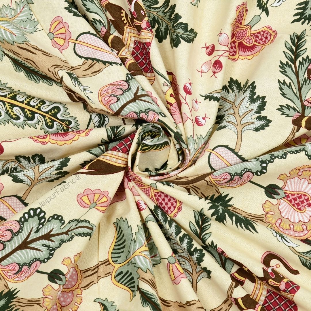 Elephant Paradise Ocean Blue Pure Cotton King Size Bedsheet