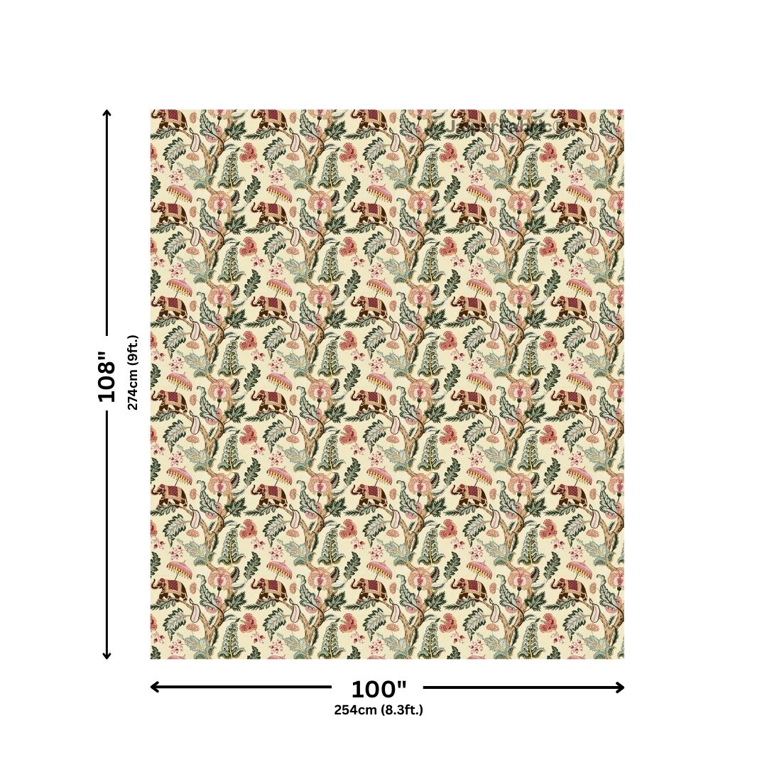 Elephant Paradise Ocean Blue Pure Cotton King Size Bedsheet