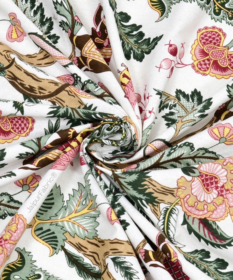 Elephant Paradise Twilight Black Pure Cotton King Size Bedsheet