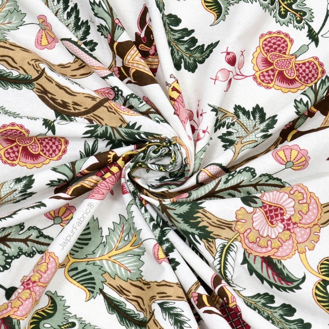 Elephant Paradise Twilight Black Pure Cotton King Size Bedsheet