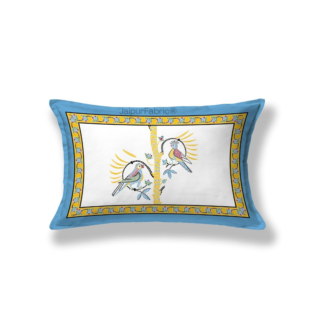 Perky Parrots Green Pure Cotton Single Bedsheet