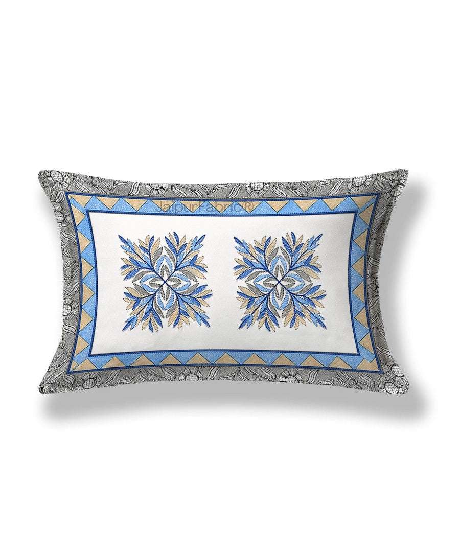 Gracious Spread Grey Cotton Single Bedsheet