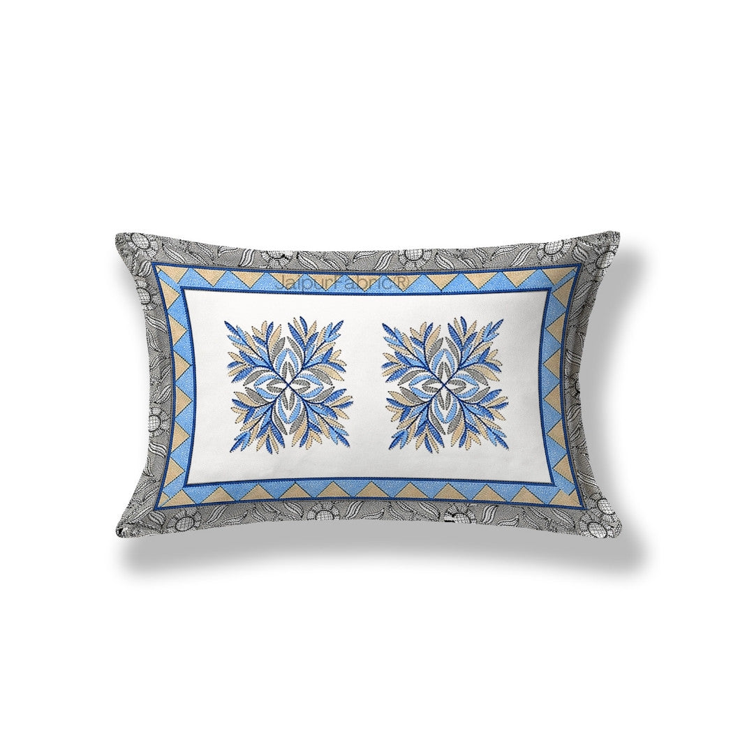 Gracious Spread Grey Cotton Single Bedsheet