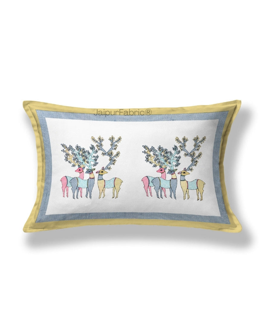 Deer Forest Colourful Pure Cotton Single Bed Bedsheet