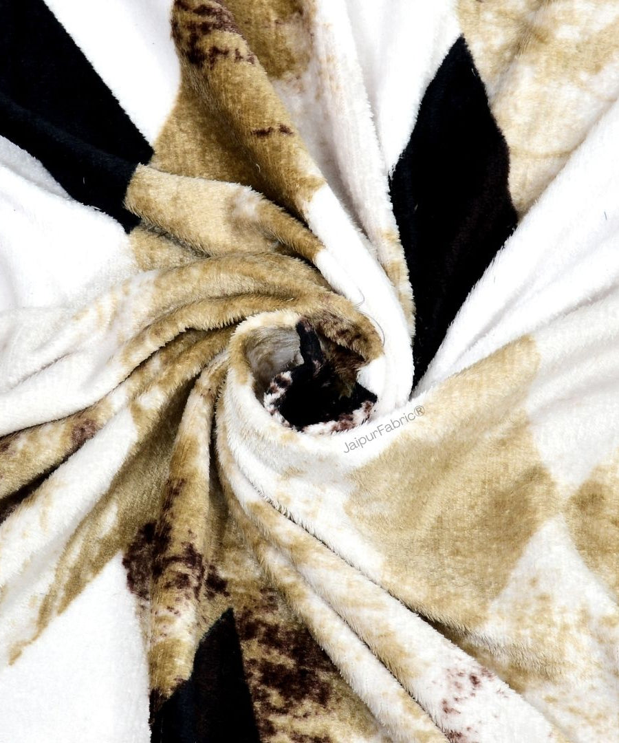 Golden Diamond Luxe Cozy Super Soft Velvet Double Bedsheet