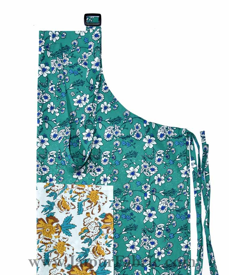Retro bale sea green apron