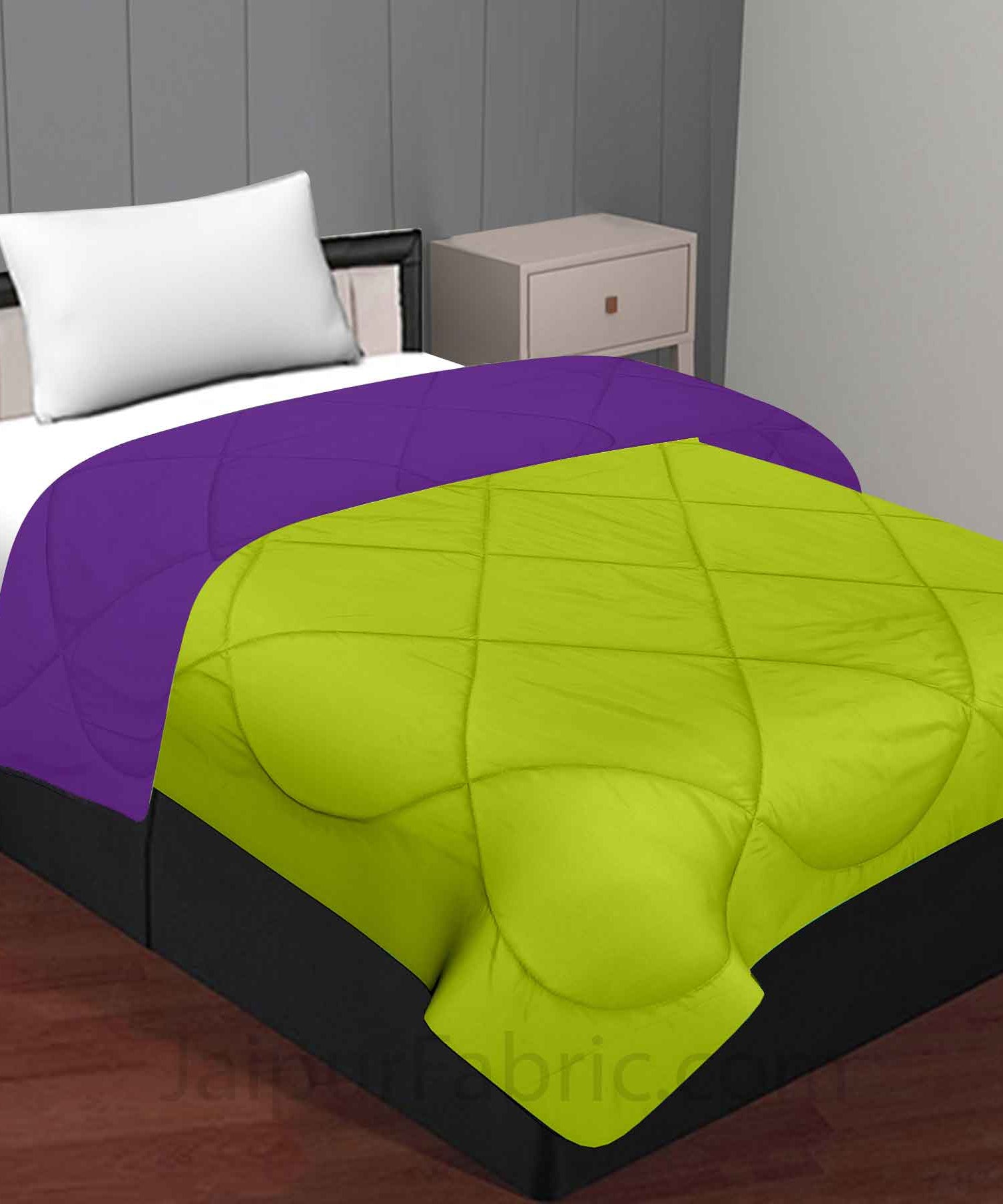 Purple Green Single Bed Comforter