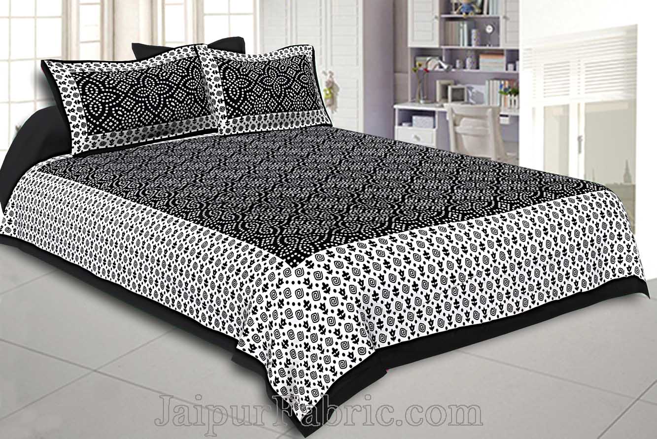 Designer's Dream Multicolor Double Bed Set with 8 Pillow Covers