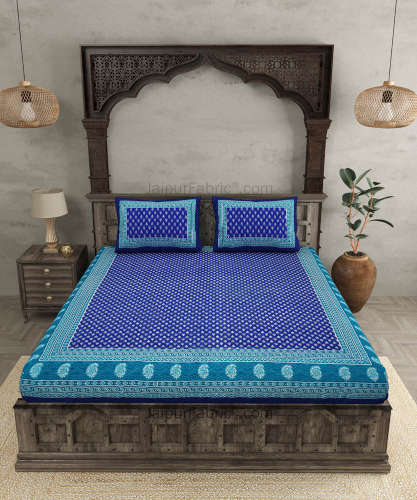 Screen Print Cotton Double Bedsheet – Choose Your Favorite Border & Design