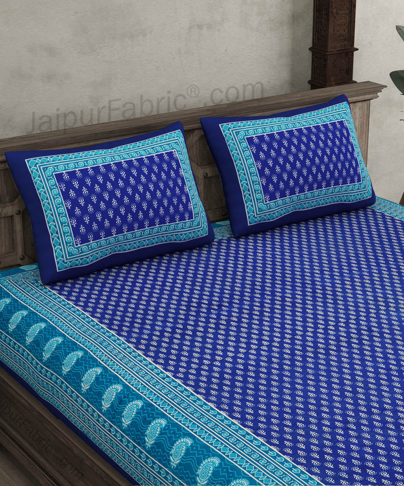 Screen Print Cotton Double Bedsheet – Choose Your Favorite Border & Design